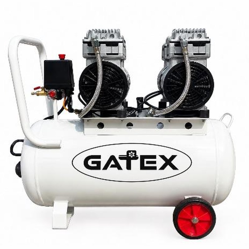 Máy nén khí không dầu GATEX 2 đầu nén 2HP 50 lít