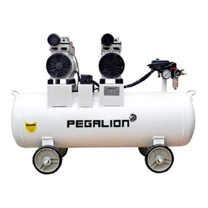 Máy nén khí không dầu giảm âm Pegalion TM-OF550x2-70L 1.5HP 70 lít
