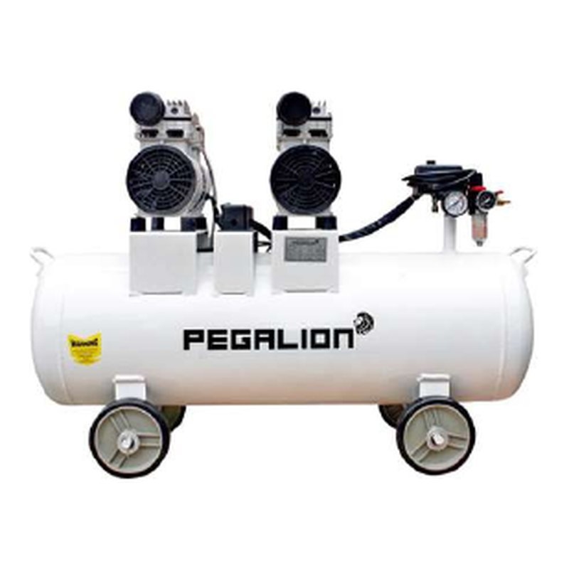Máy nén khí không dầu giảm âm Pegalion TM-OF750x2-70L 2HP 70 lít