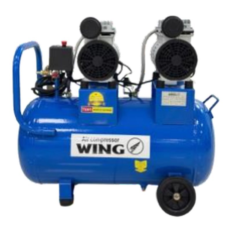 Máy nén khí không dầu giảm âm Wing TW-OF550x2-50L 1.5HP 50 lít